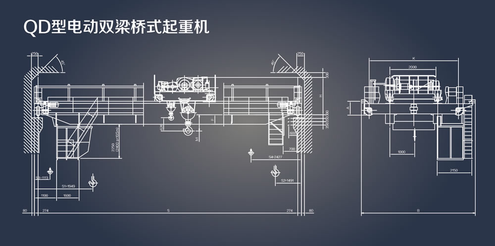 Electric Double-girder Gantry Crane